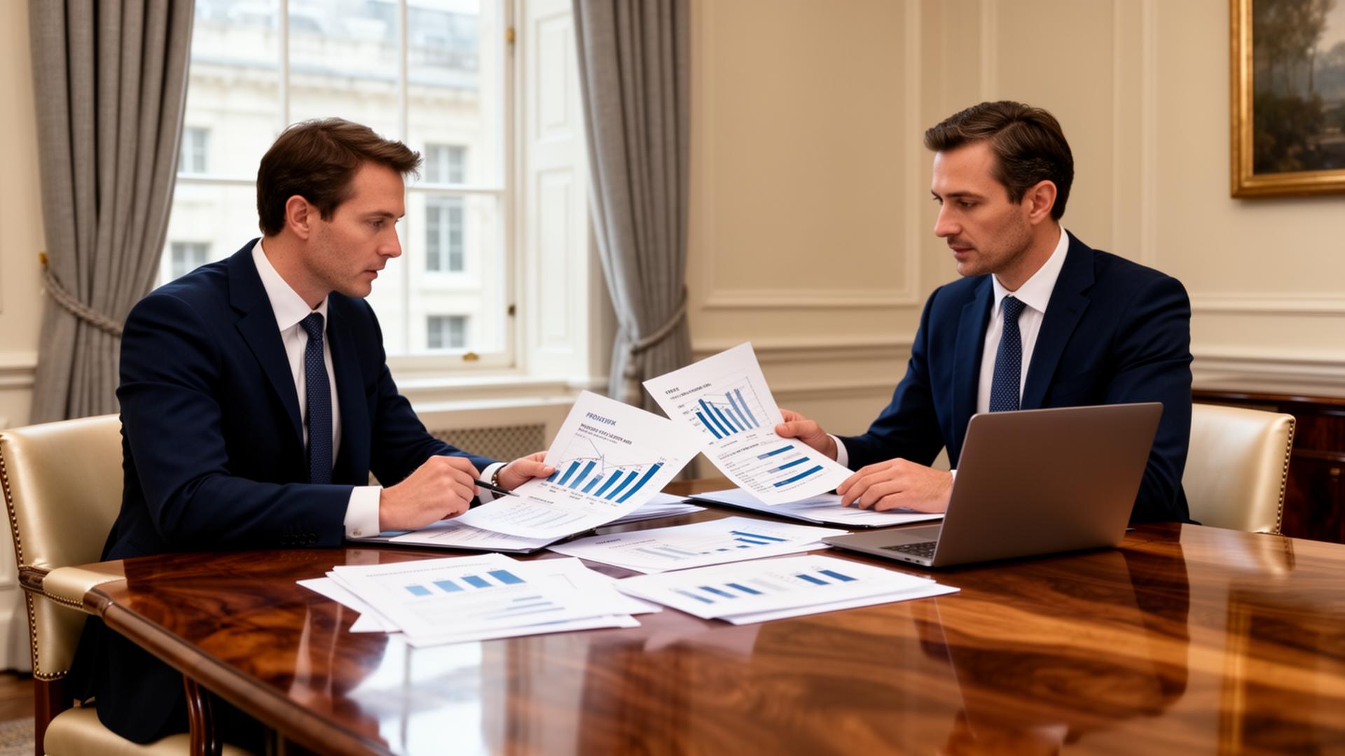 Partners of Bracknwell Partners in considered discussion